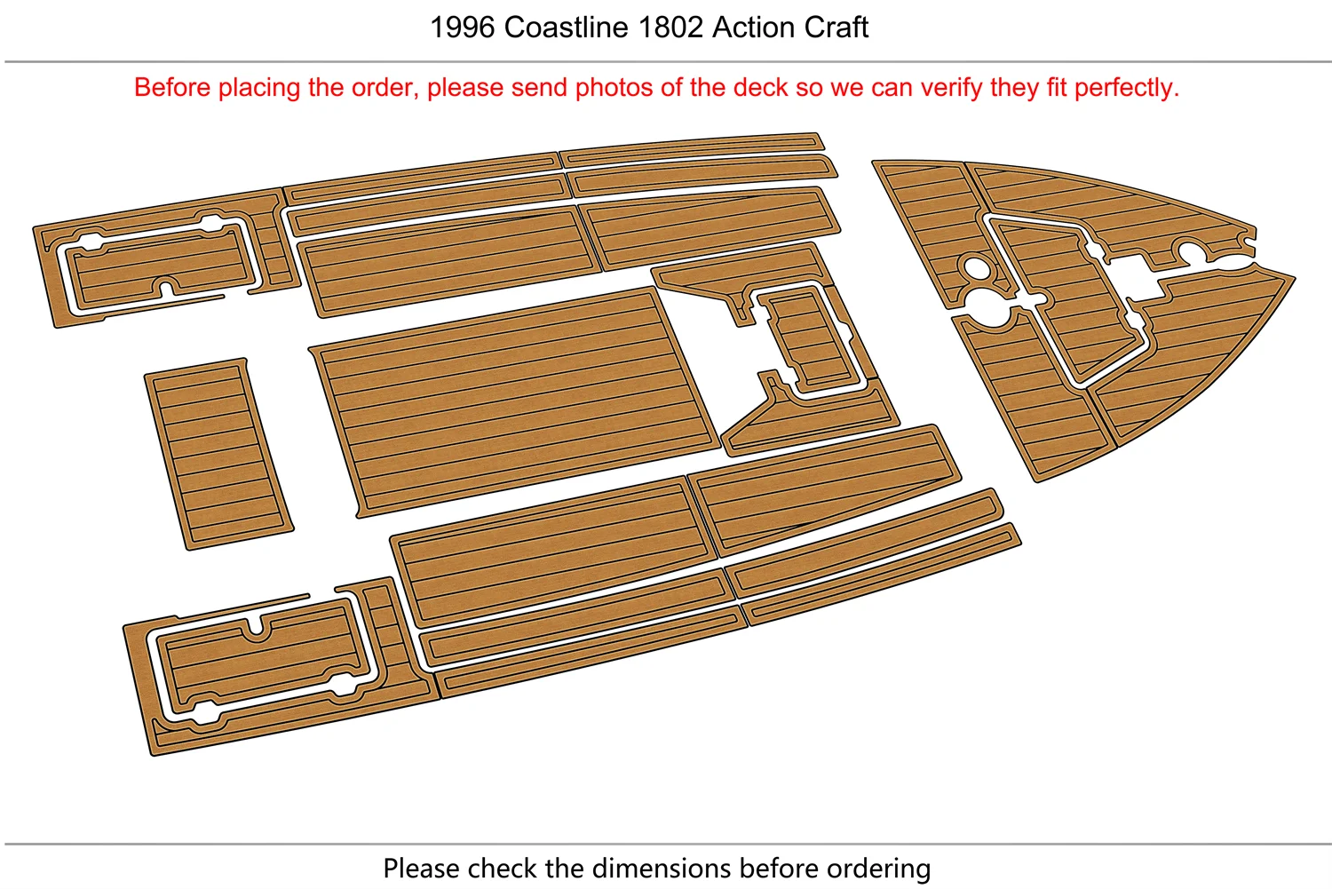 For 1996 Coastline 1802 Action Craft 1/4
