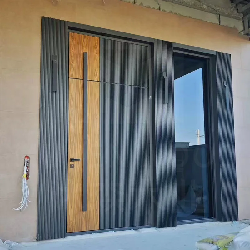 Glass composite paint enters the door, factory customizes the door, community home modern and simple