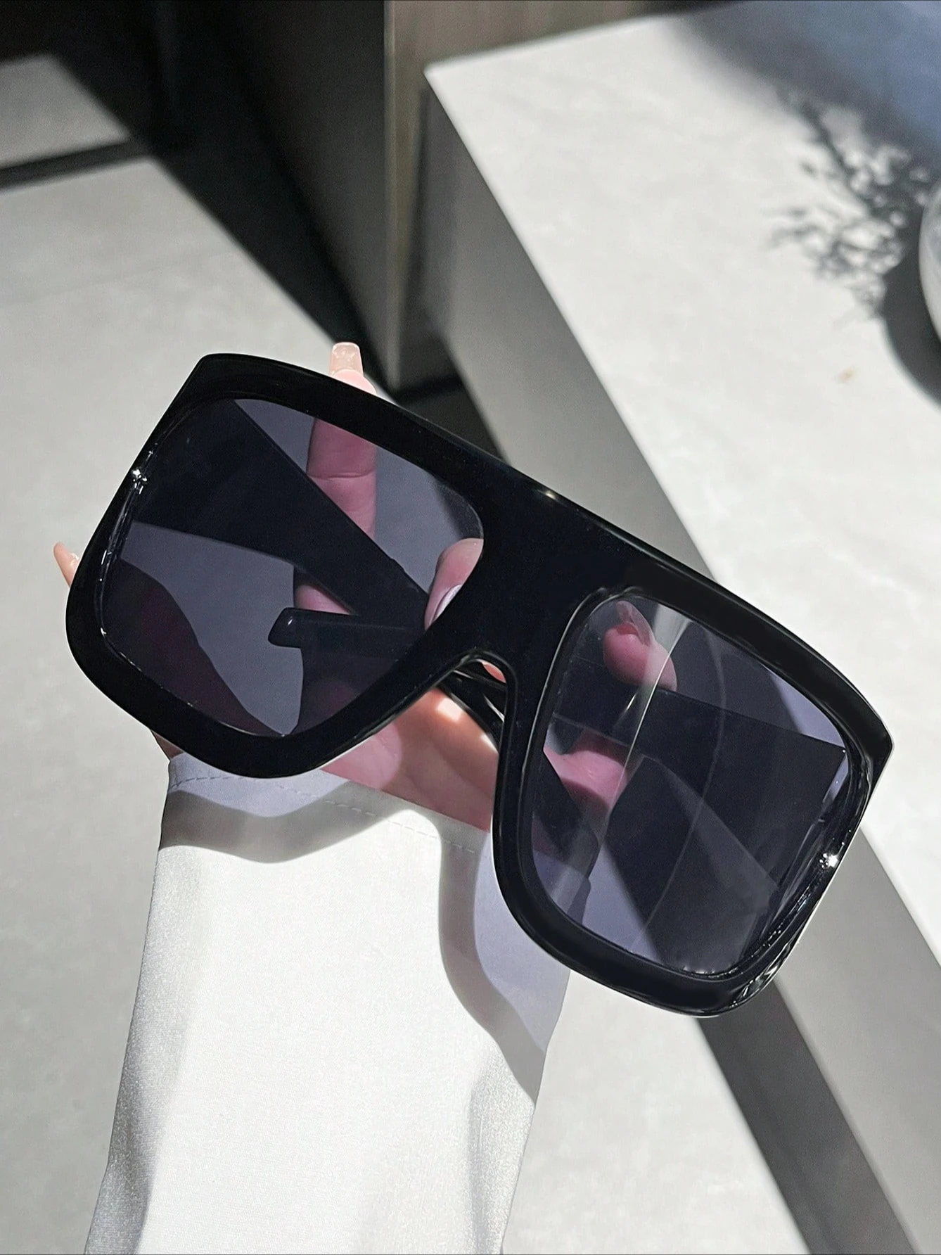 نظارات شمسية رياضية رجالية ذات تصميم فريد من نوعه على طراز Y2K أنيقة بإطار كبير للنساء والرجال