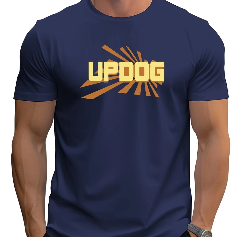 

Хлопковая модная футболка 2020, модная мужская футболка Updog