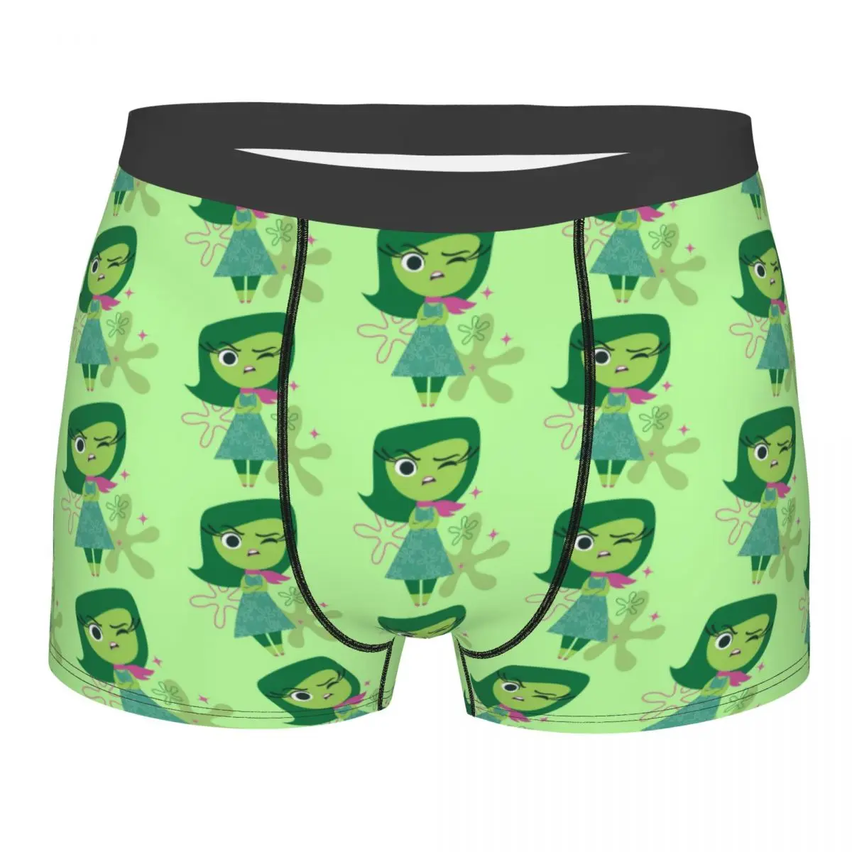 

Мужские трусы-боксеры Custom Inside Out Disgust с 3D-принтом, дышащие, с эффектом объемного изображения