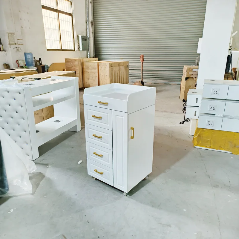 Manufacturer wholesale barber shop cart perm and dyeing tool cart hairdresser bar cart locker hair salon tool cabinet multi-func