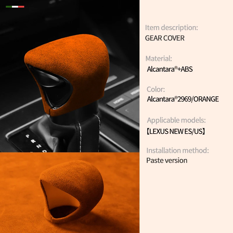 

Замша из алькантары для Lexus ES UX NX RX IX GS, автомобильный рычаг, ручка переключения передач, защитный чехол, аксессуары для интерьера