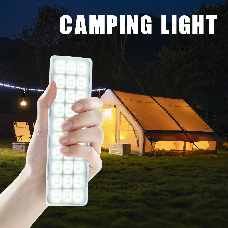 

LED Camping Light with Battery Backup Hangable Tent Lamp Dimmable Emergency Lights Fire Fighting Light Fixtures for Business
