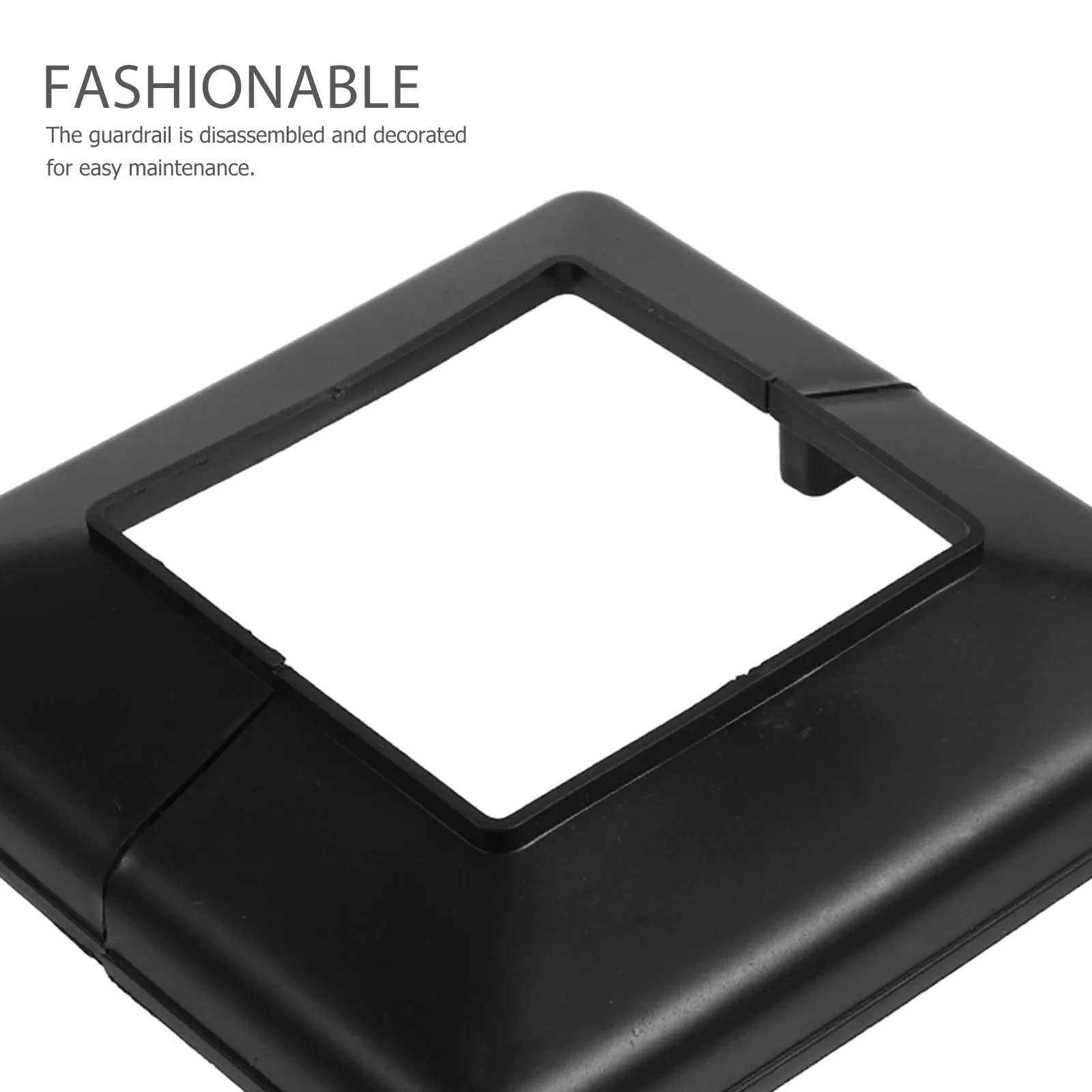 4pcs Column Cover Deck Post Wraps Porch Bottom Deck Post Base Covers Base Fence Sleeves PVC Posts Decorative Practical