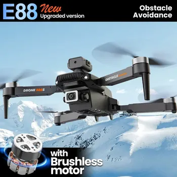 New E88 Pro Upgraded E88s RC Drone 4K Dual Camera Wide Angle Optical Flow Localization Obstacle Avoidance Quadcopter