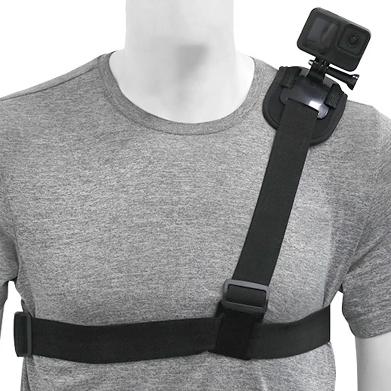 Single Shoulder Strap Mount for GoPro Camera Waist Strap Compatible with GoPro Hero/DJI Osmo Action/Insta360 Cameras Accessory