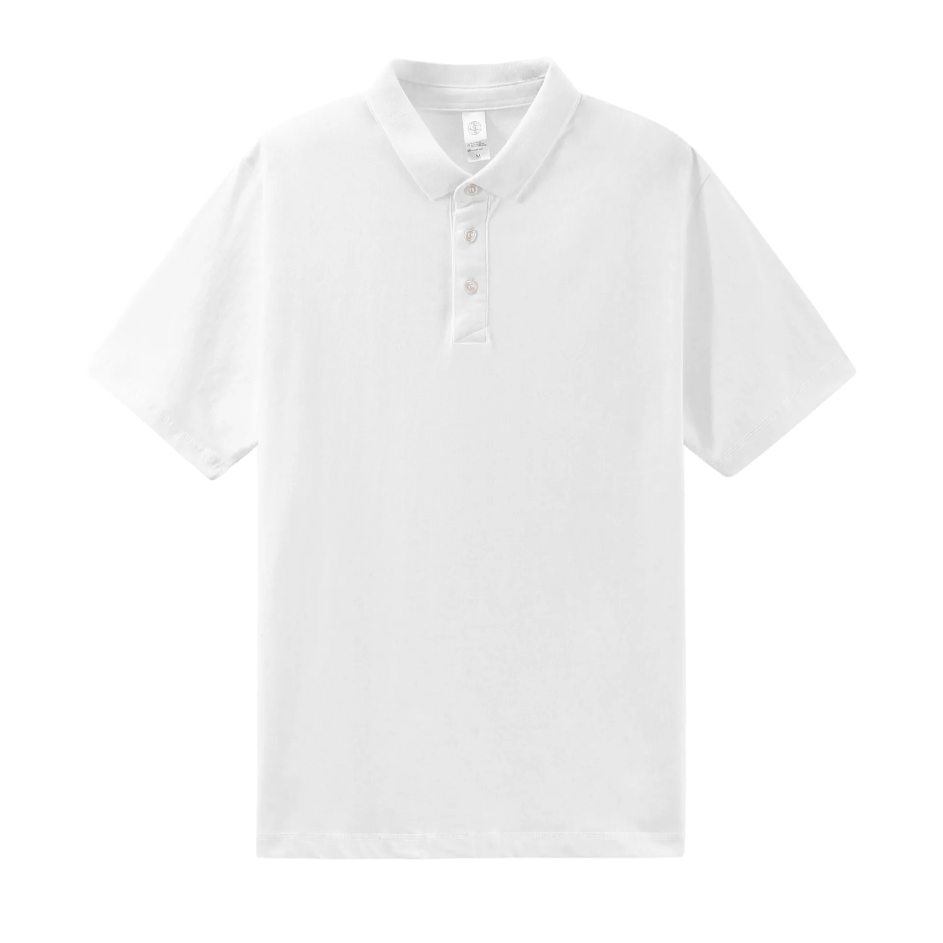 Dark Green Short-sleeved Polo Shirt Summer Loose Khaki Lapel Men's T-shirt
