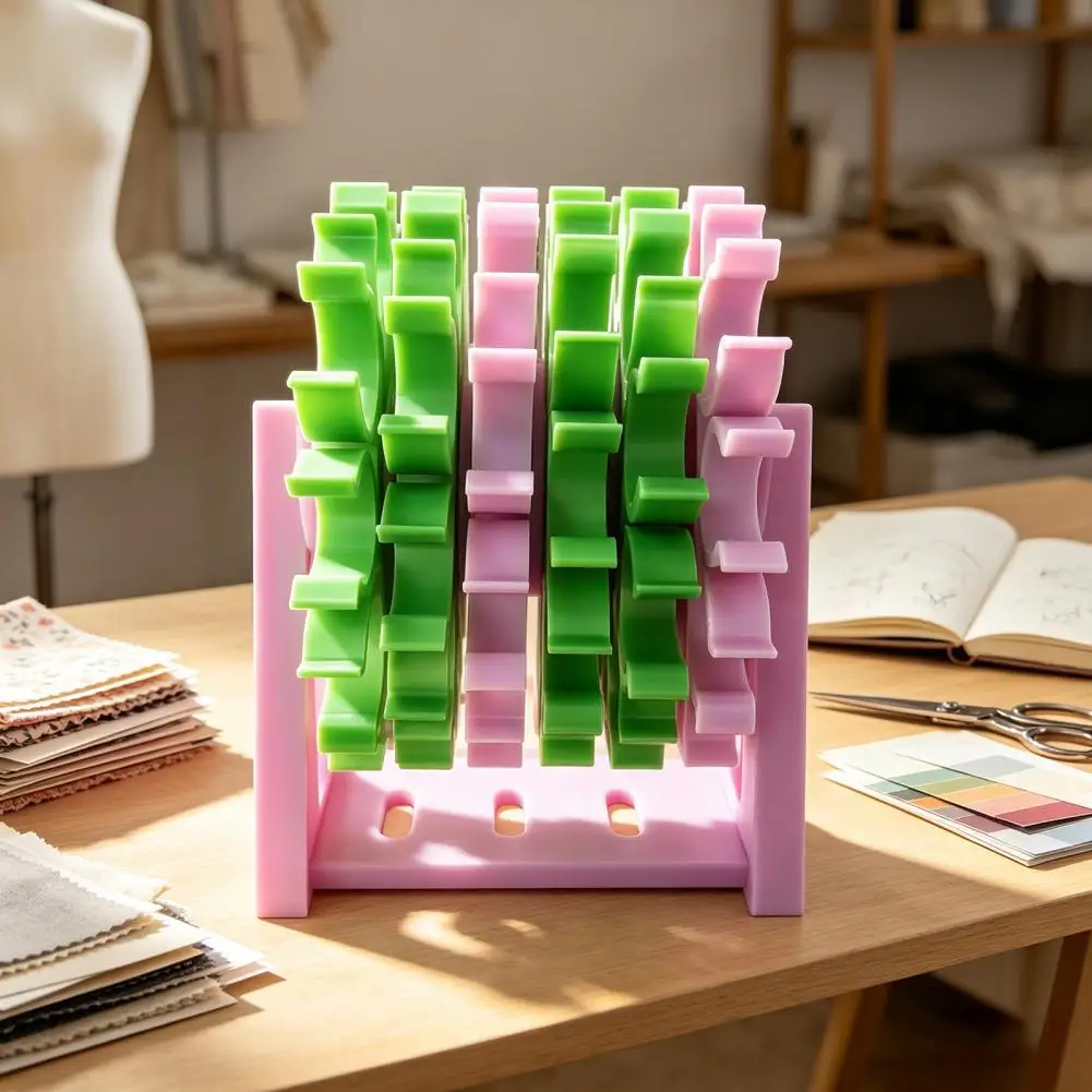 Spool Storage Rack Rotating Sewing Thread Organizer with 60 Spools Capacity 360-degree Swivel Storage for Embroidery for Spools