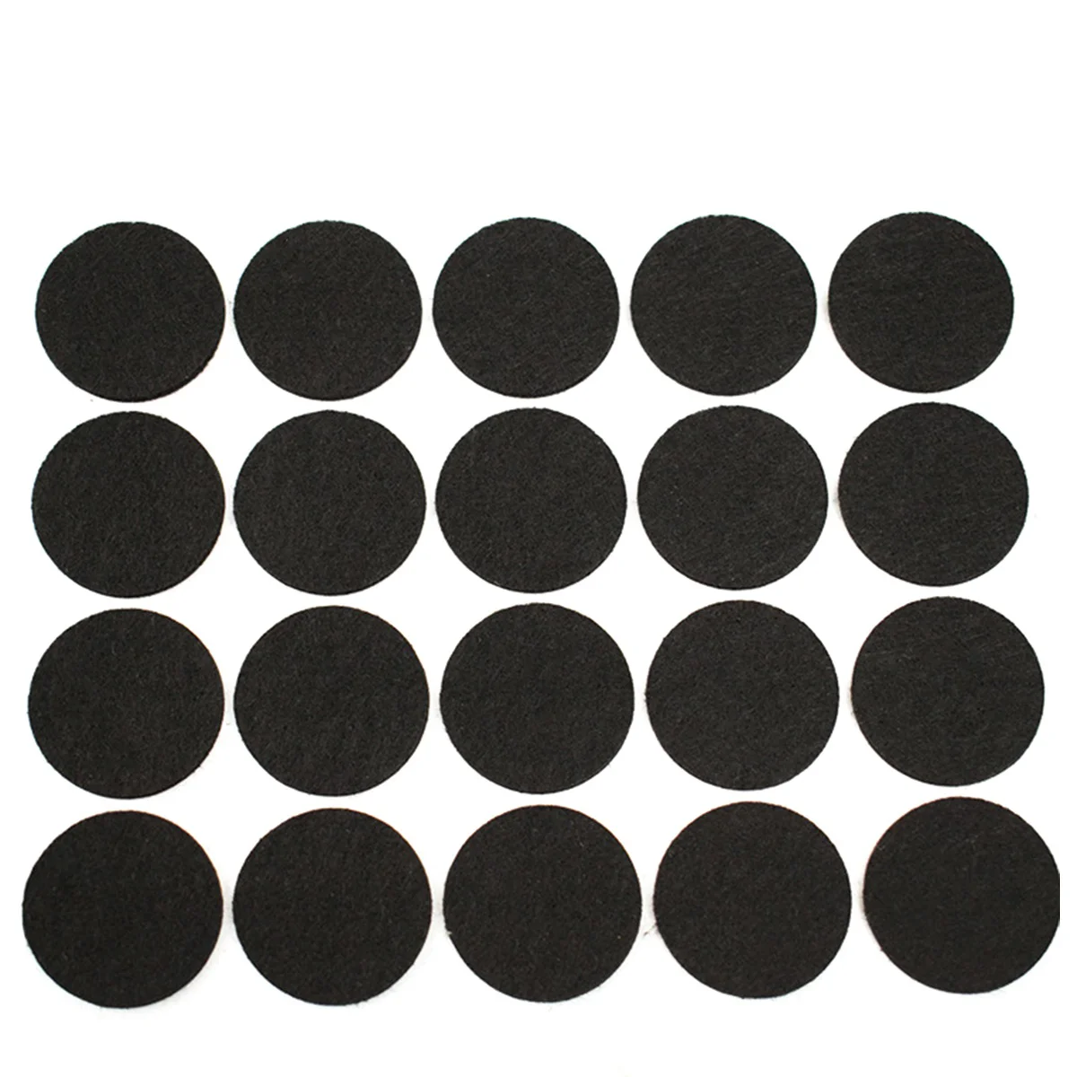 

200pcs Round Felt Pads 12cm Diameter Floor Protector Pad for Table Chair Furniture (Black)