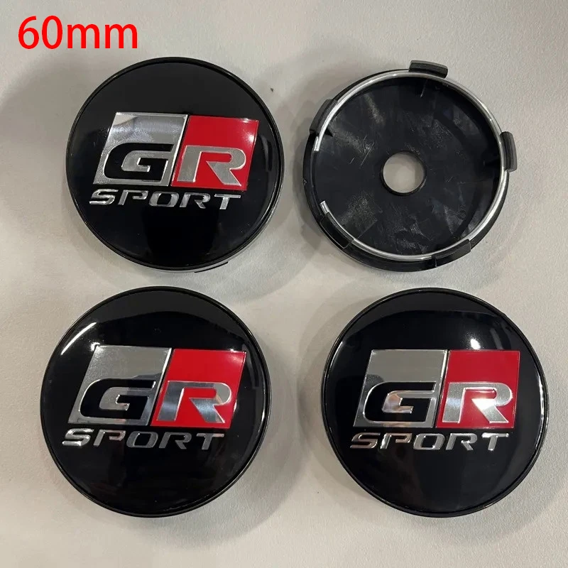4Pcs 60mm/62mm Auto Rad Center Hub Cap Felge Abdeckung Für GR Sport Corolla RAV4 C-HR Yaris Camry Prado Prius Auto Zubehör