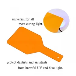 1Pc Dental Shade Board Eye Protector Hand Held Shield Plate Dentistry Lab Light Curing Lamp Filter Dentist Clinic Tool Shield