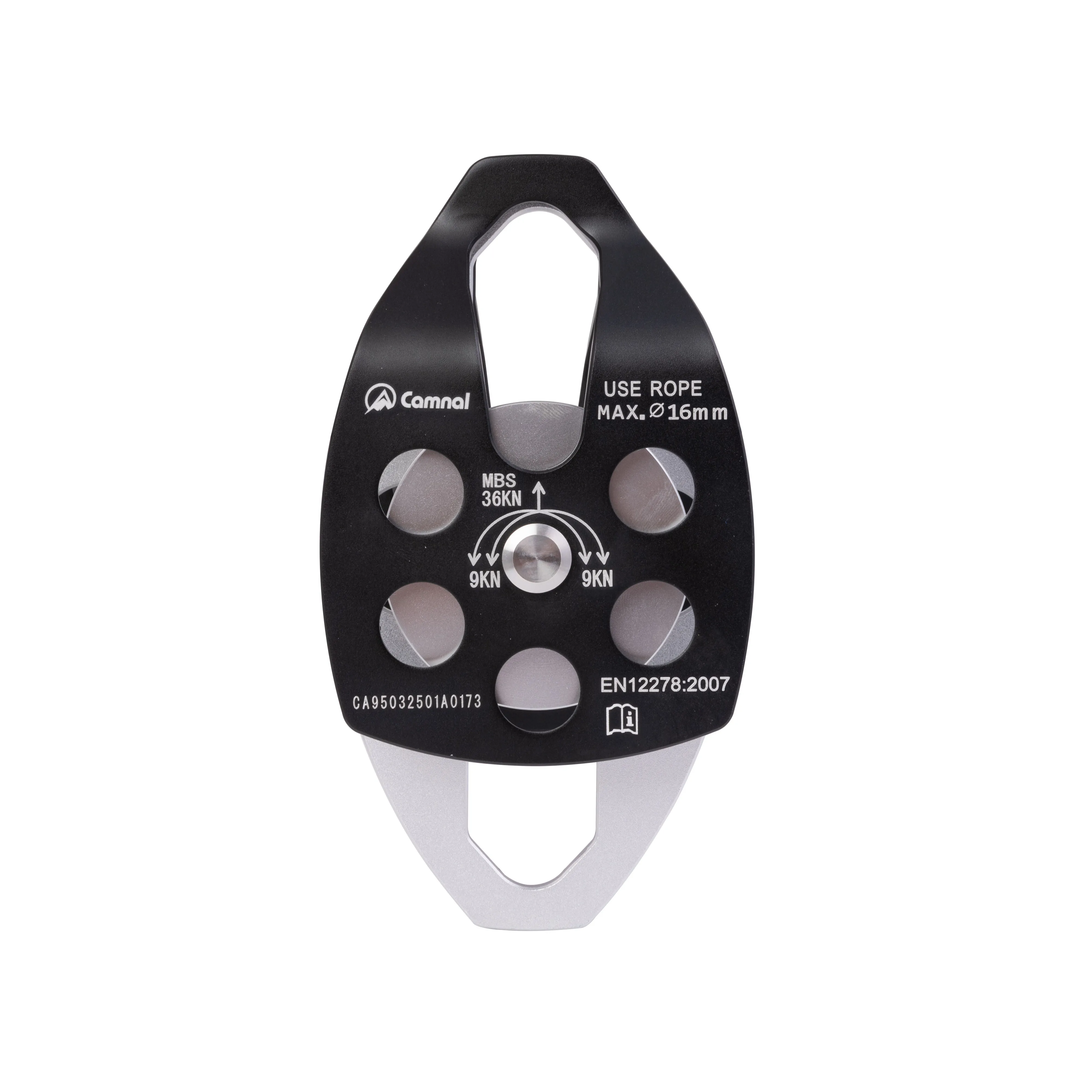 36KN Double Sheaves Mobile Pulley For Climbing Tree Arborist By CE Mountaineering Climbing