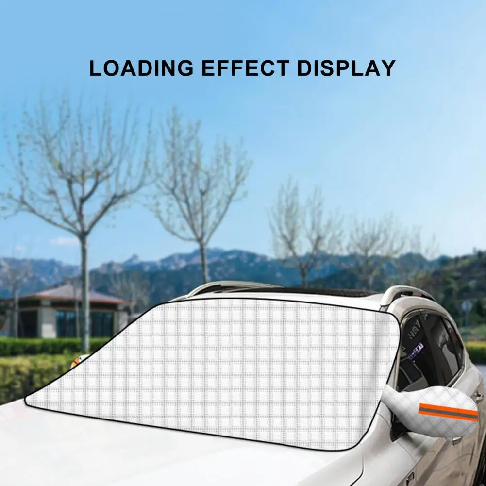 Car Windshield Snow Cover Double Layers Aluminum Film Anti-Frost Universal SUV Winter Front Windscreen Ice Cover Guard Protector