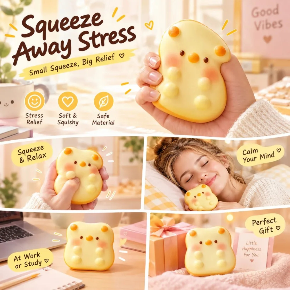 New Bone/Bear Stick Fidget Toys Squishy Elastic Stick Funny Decompression Stress Anxiety Relief Game Squeeze Prank Toy Gift
