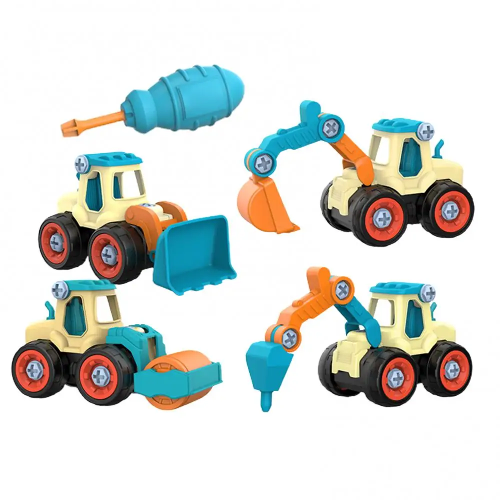 Vehicle Educational DIY 4Pcs/Set Children Detachable Assembly Engineering Toys