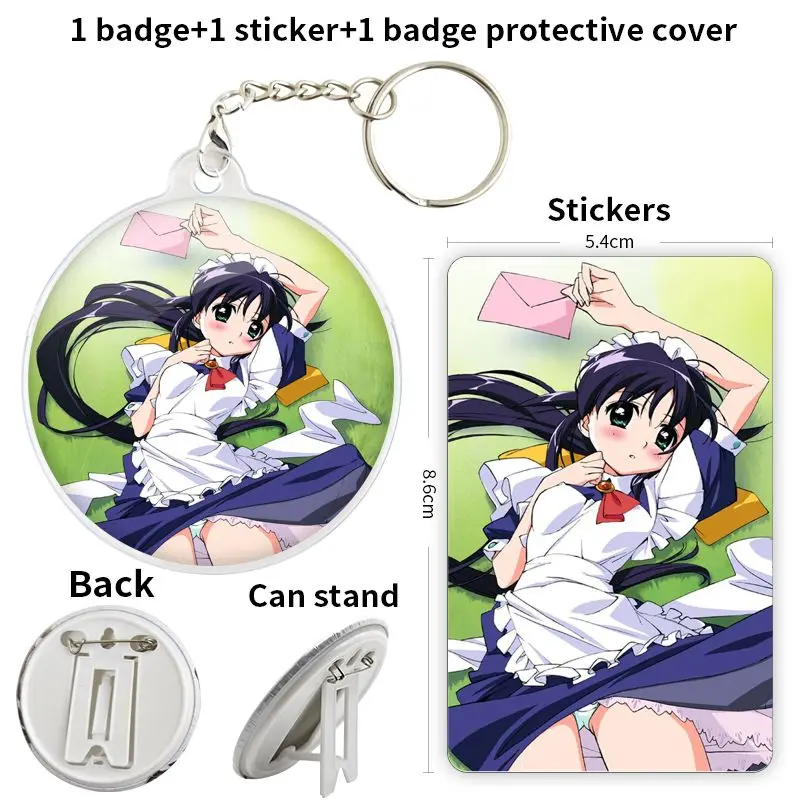 لعبة Mahoromatic Andou Mahoro شارة شخصية أنيمي بروش مرساة الأجهزة الطرفية دبوس CreativeFashion علامة الصدر هدية عيد الميلاد