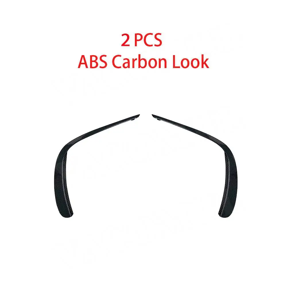 Para benz classe e w213 e260 e300 e53 2021-2023 abs aparência de carbono amortecedor dianteiro ventilação de ar fender spoiler guarnição preto brilhante estilo do carro