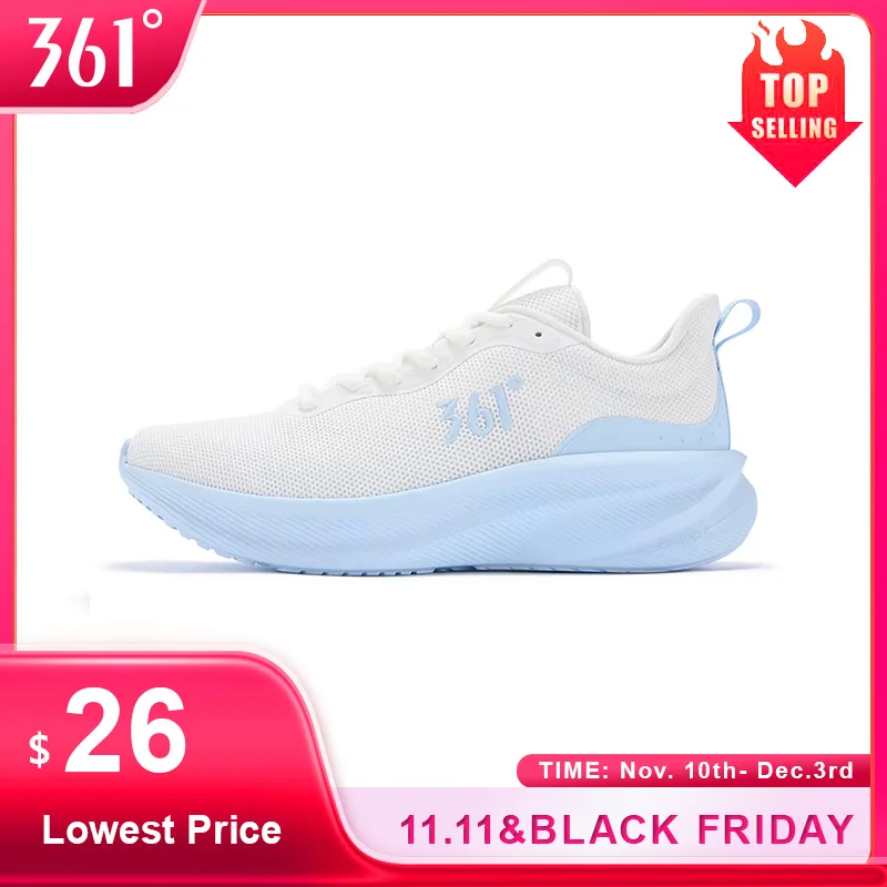 

361 Degrees Men Running Shoes Lightweight Wear Resistant Comfortable Shock Absorb Breathable Soft Soled Male Sneakers 672542210F