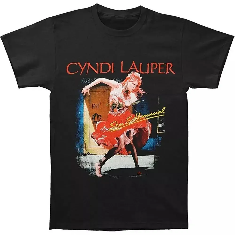 Cyndi Lauper 2013 Shes So Unusual Tour Dated Black T-Shirt new new