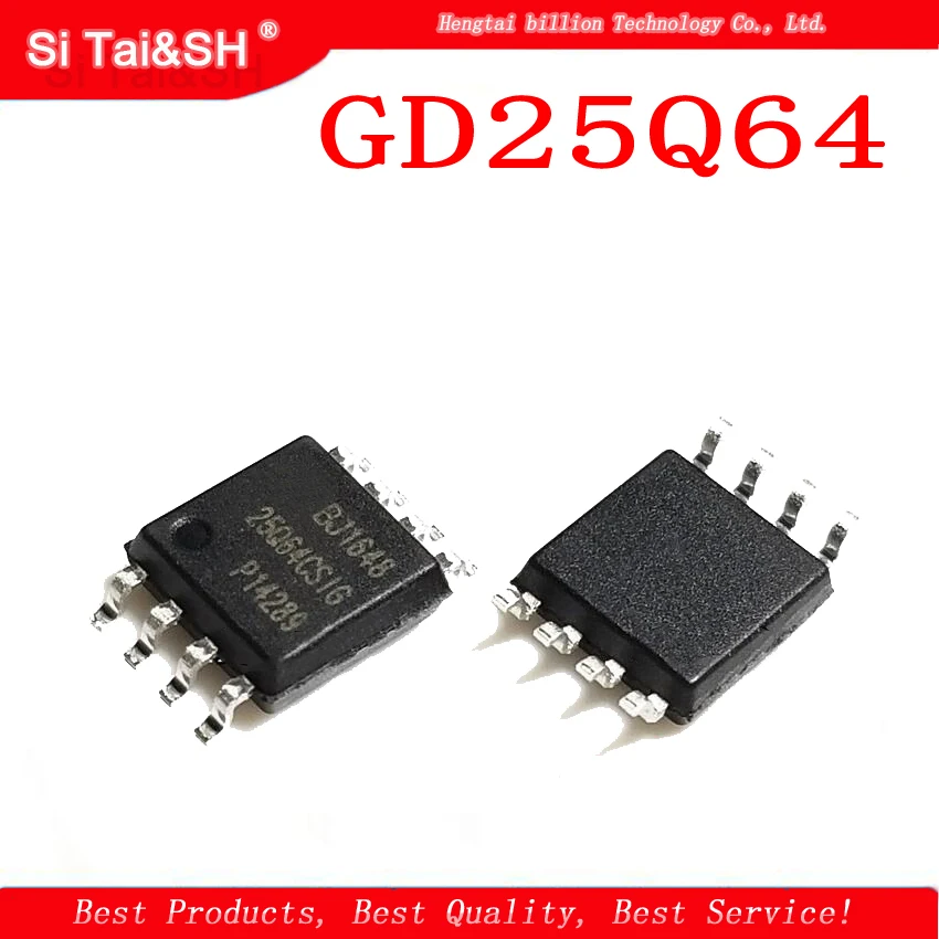 5PCS GD25Q64 SOP 25Q64 GD25Q64BSIG 25Q64BSIG SOP8 64Mbit Flash Memory original authentic