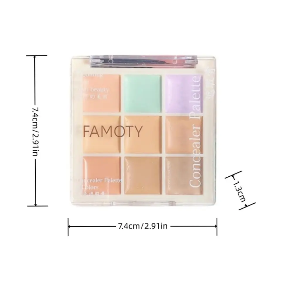 กันน้ํา 9 สีคอนซีลเลอร์ Full Coverage Spot Acne พิมพ์ Eye คอนซีลเลอร์ Repair Foundation Dark Circles ยาวนาน