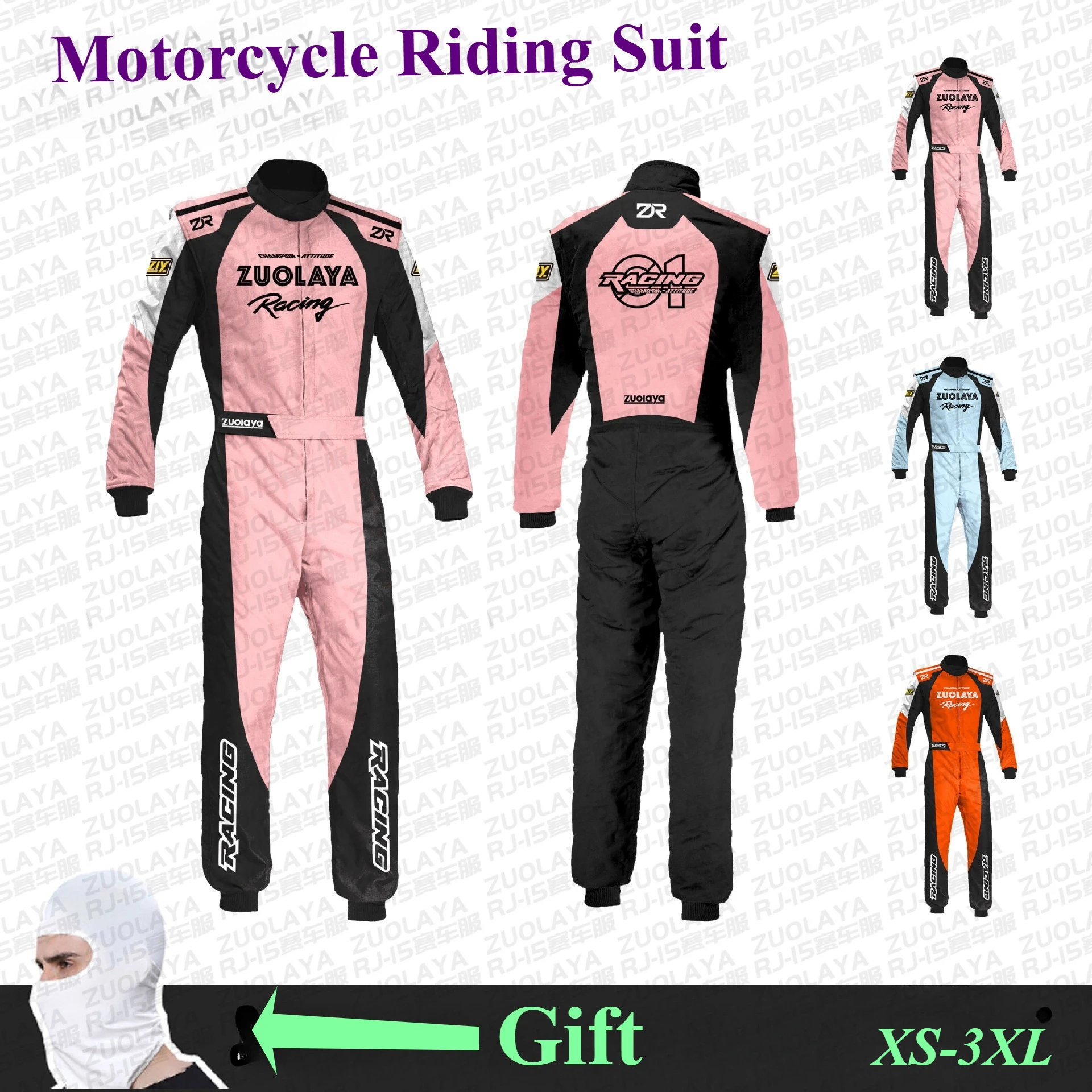 

Motorcycle Unisex One Piece Riding Suit Go-karts Adults Kids Motorcycle Riding Suits Training Racing Clothes Outdoor Equipment