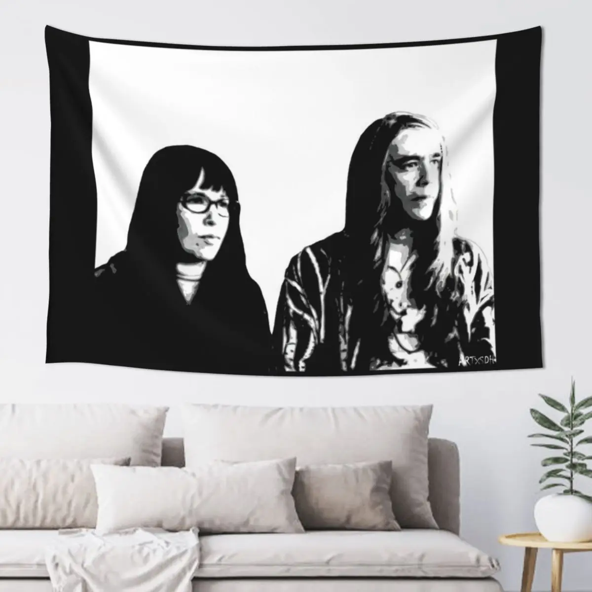 

Toni and Candace Tapestry Wall Hanging Wall Room Decore Aesthetic Tapestry