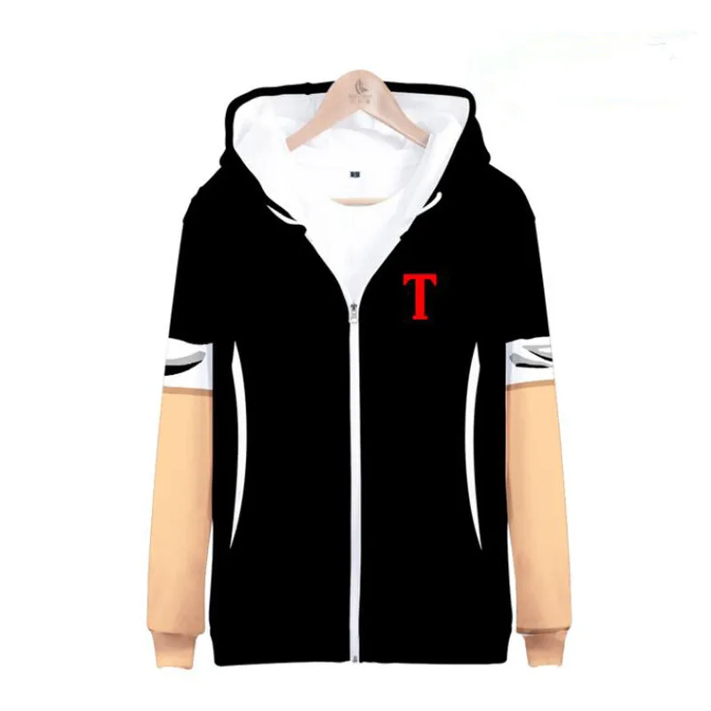 3D Print Anime Captain Tsubasa Ozora Tsubasa Kojiro Hyuga Costume Unisex Hoodie Zipper Hooded Jacket Soccer Jerseys Uniform