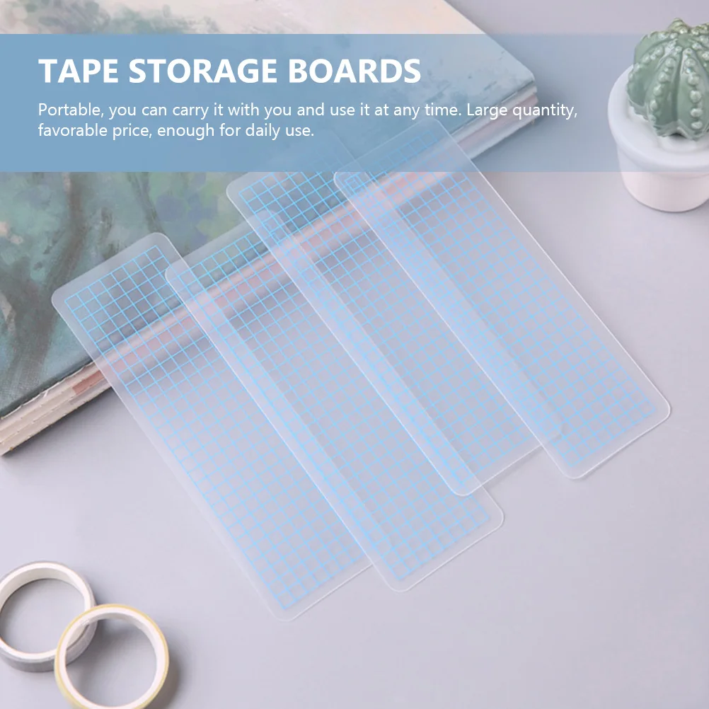 

50pcs Tape ganizer Sample Tape Boards Boards Storage Bins Pinstripes PP Material Practical Portable Solution Gifts
