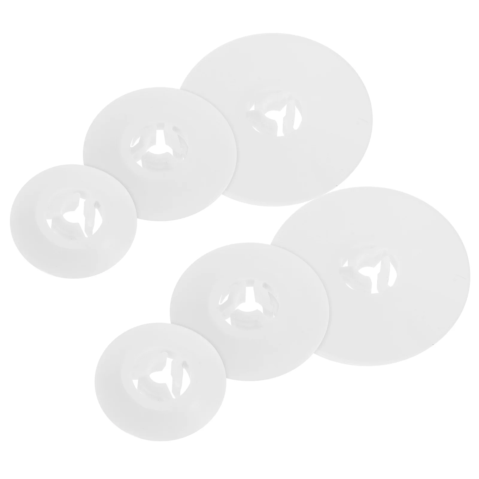 

6pcs Sewing Machine Spool Pin Caps Plastic Bobbin Covers Craft Accessories Fits Small Medium Large Sizes Home Use