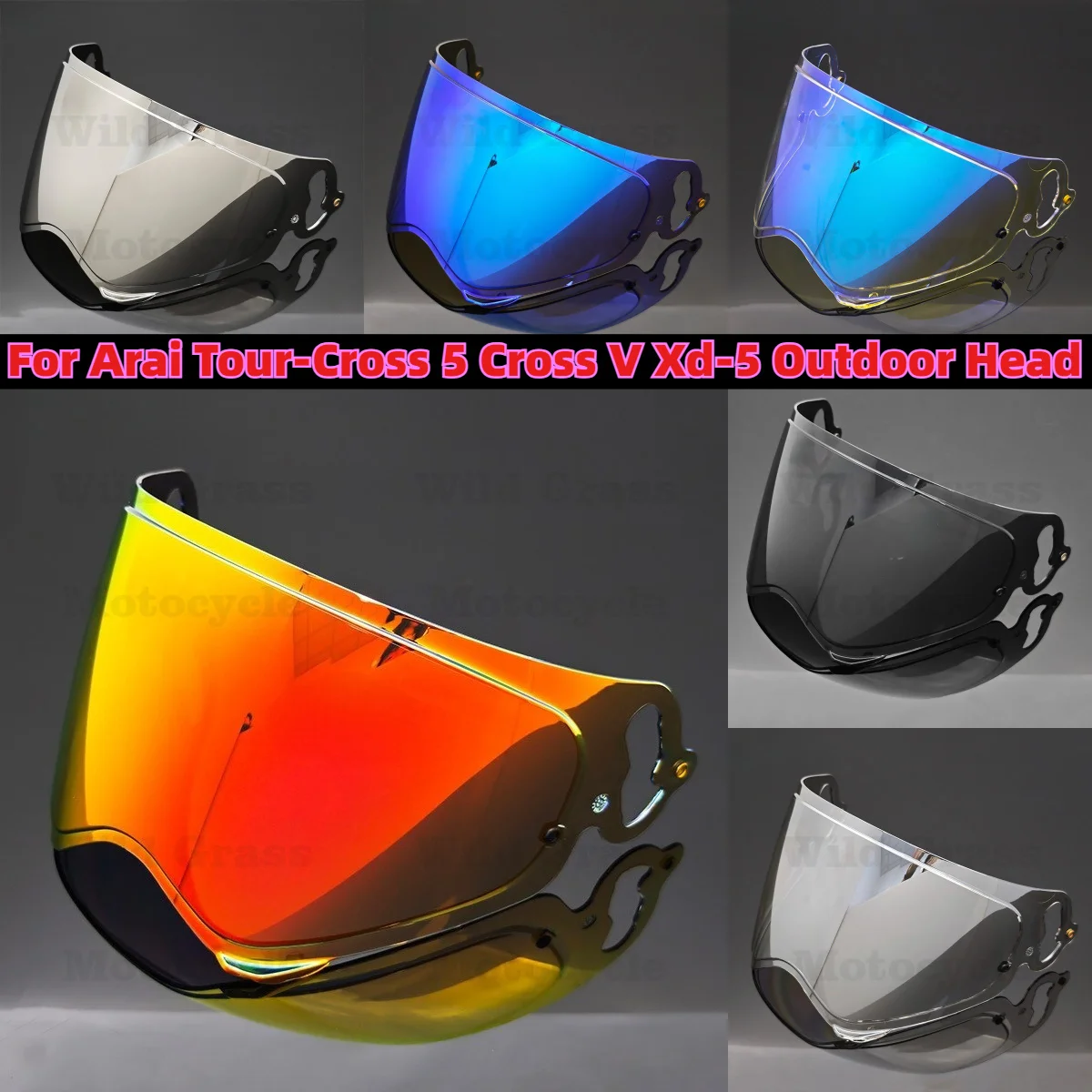 Custom Front Decorative Fascia For Arai Tour-Cross 5 Cross V Xd-5 Outdoor Head Gear Shifting Tone Texture Display Ornament