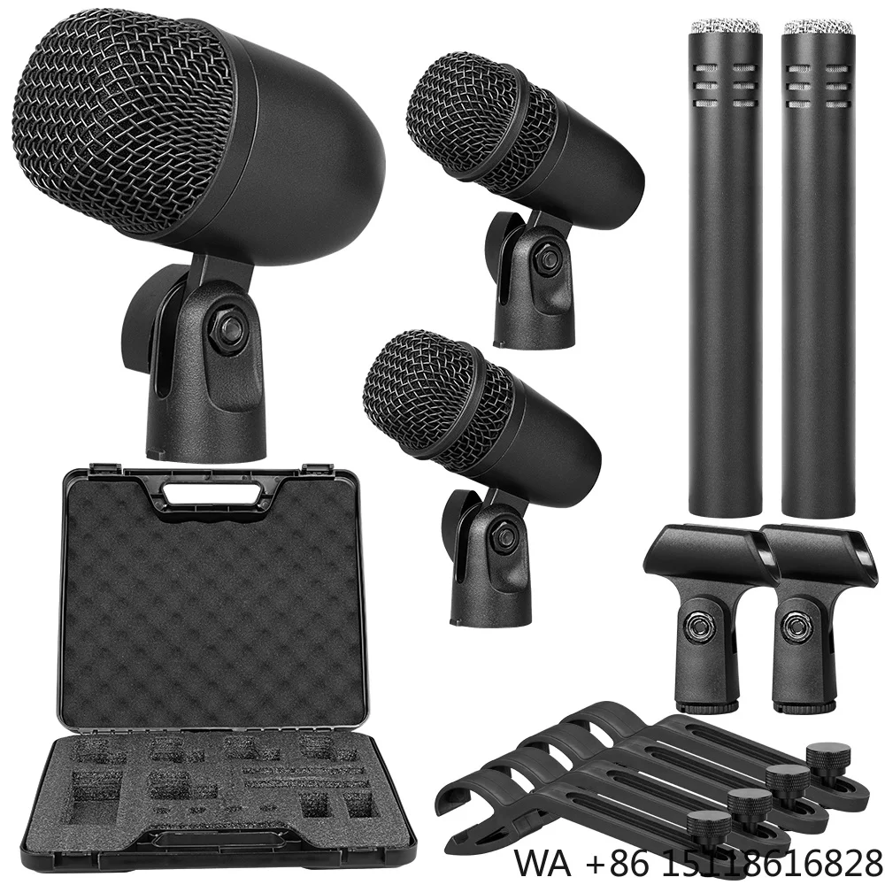 GM5 Professional Drum Microphone Kit Musical Instrument 5 Pcs Mic for Drum Set Professional