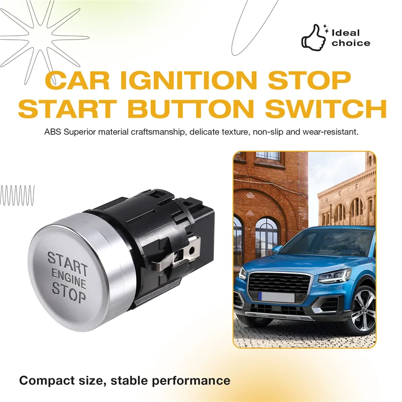 محرك بدء التبديل سيارة الإشعال وقف بدء زر التبديل زر واحد 8U0905217C ل Q2 2017-2023