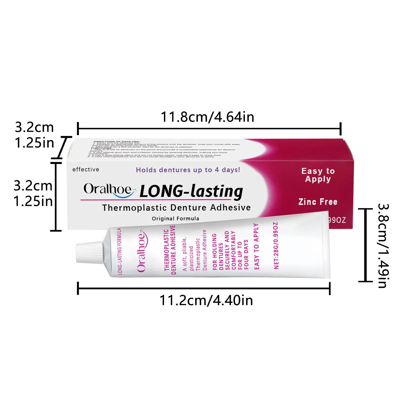 Thermoplastic Denture Adhesive Long-lasting Denture Fixing Adhesive Improve Comfort Denture Care Products Odontologia