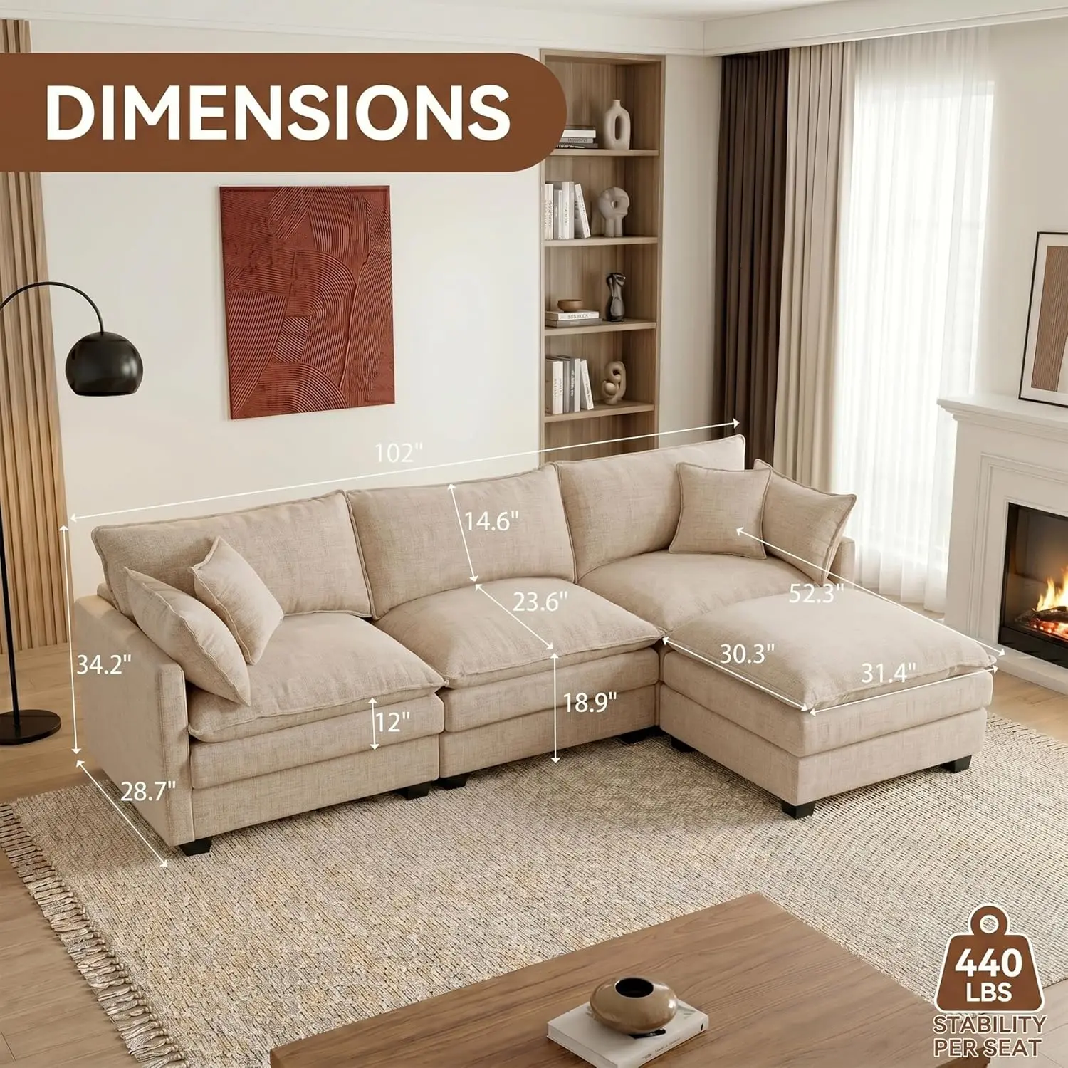 Thumbnail 2 - #28 Best Selling Modular Sectional Sofas