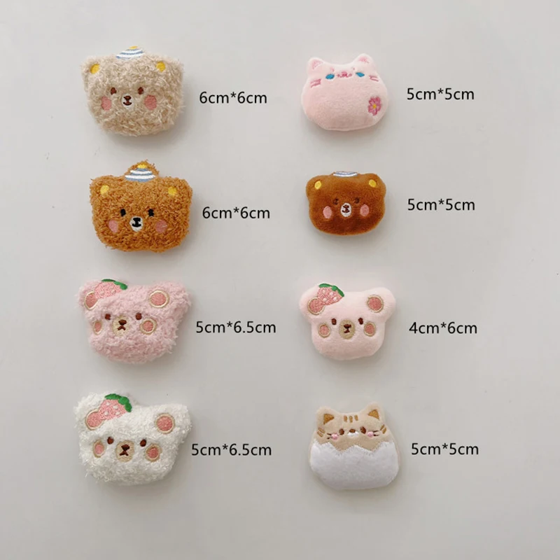 Cute Cartoon Plush Bear Brooch For Girl Clothes Badge Pins Backpacks Pendant Decoration Accessories Jewelry Lovely Brooch Pin