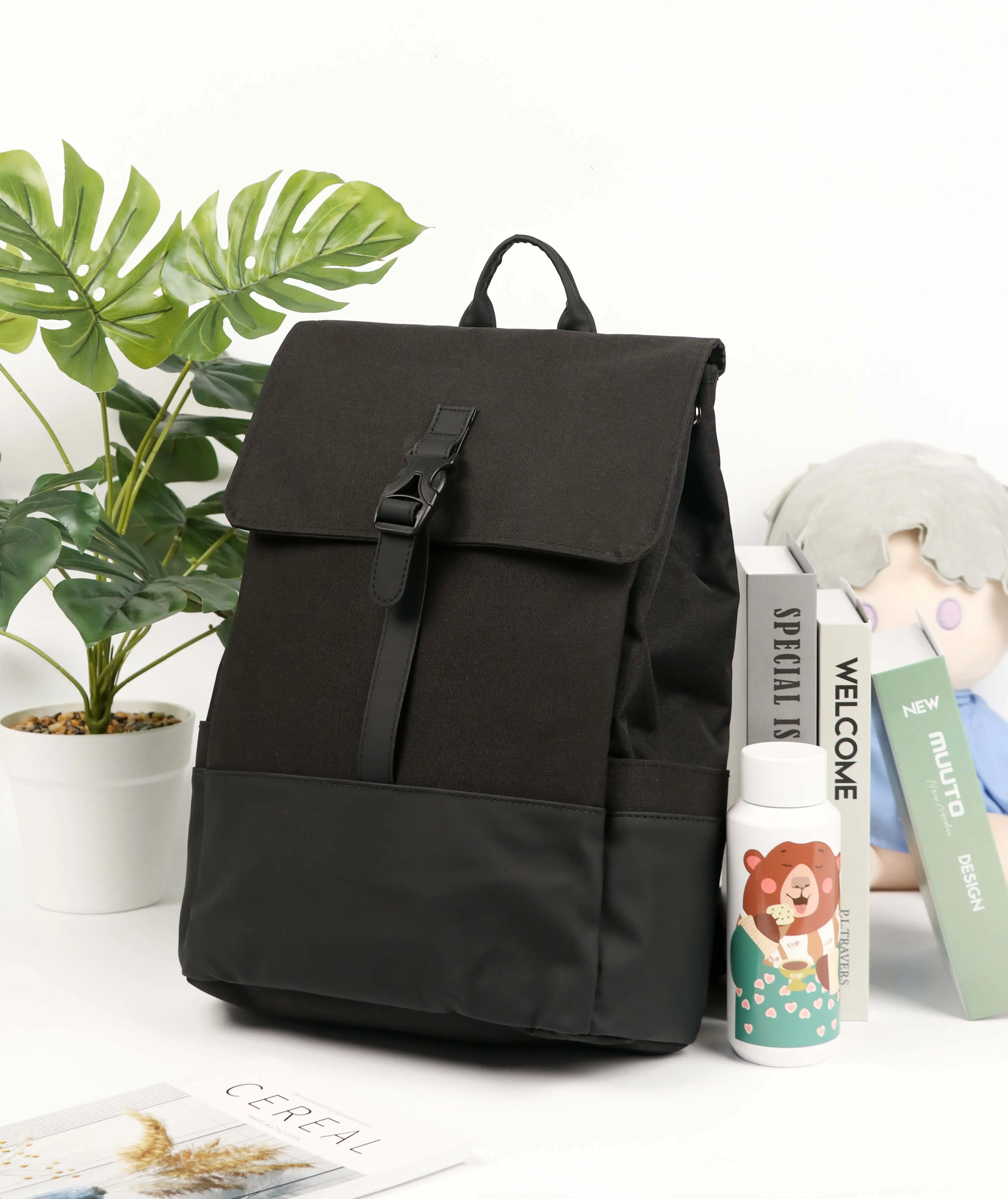 XOKY Fashion Teenager Backpack Laptop Backpack School Bag  Preppy Style Backpack Korean Style Bag Wholesale Printing Logo  1001