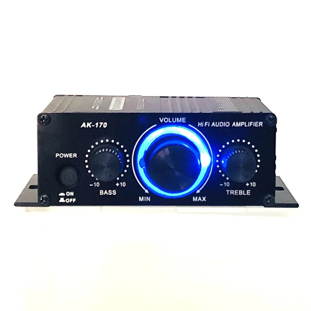 Woopker Sound Amplifier Channel 2.0 HIFI Bluetooth Amp Home Digital Audio 12V3A AK380 AK370 AK280 AK270 AK170 for Car Bass Trebl