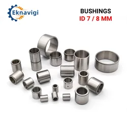 1PCS Inner Diameter 7 / 8 MM Wear-resistant Steel Sleeve GCR15 Bearing Steel Drill Sleeve Machinery Multi Purpose Bushing