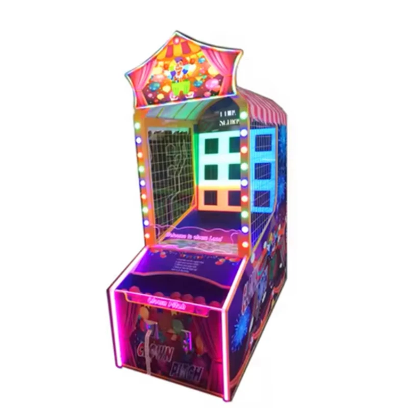 coin ticket exchange magic throwing ball pitching game machine