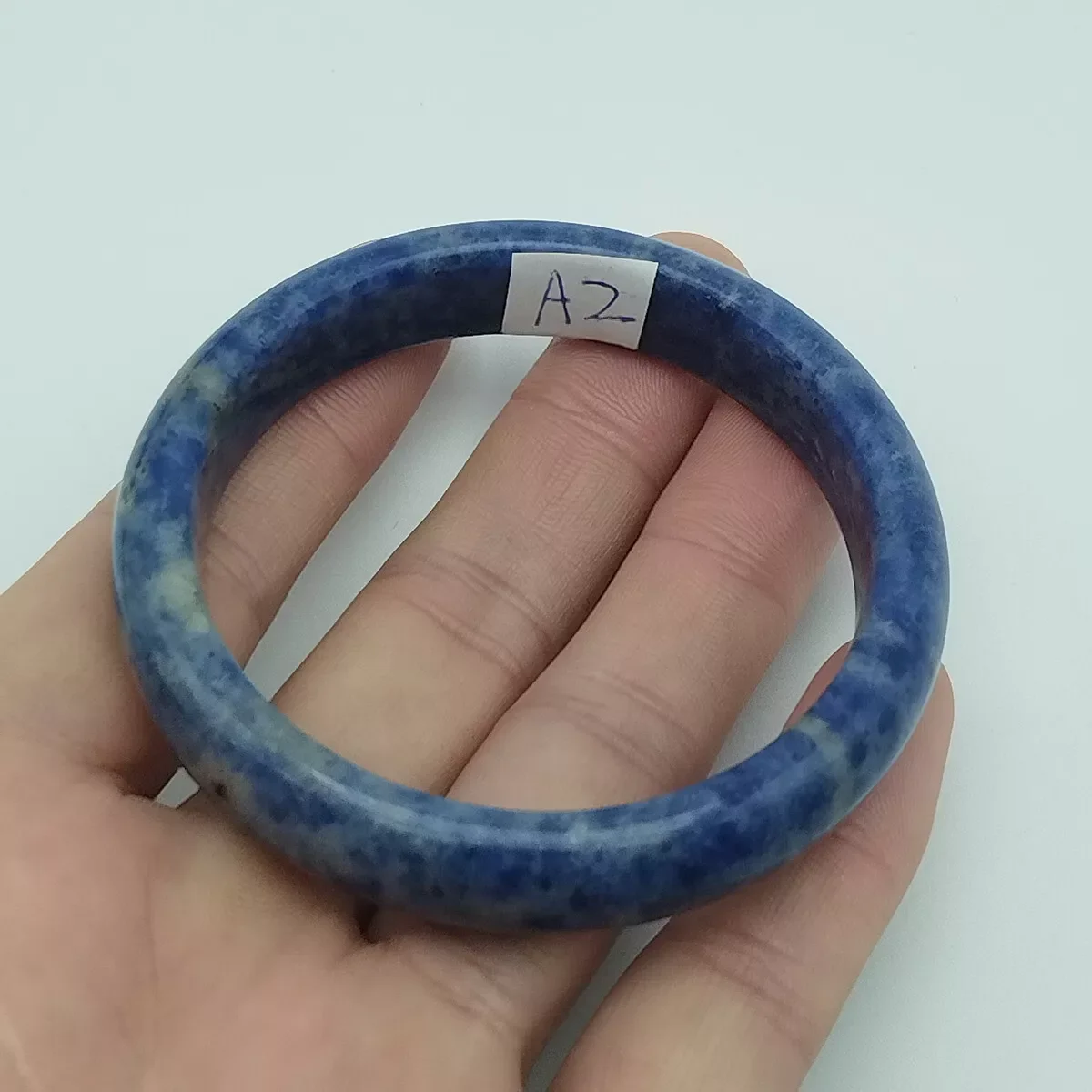 GENUINE Asia 57.80mm Rare Natural Lapis Lazuli Gemstone Bangle Bracelet A2