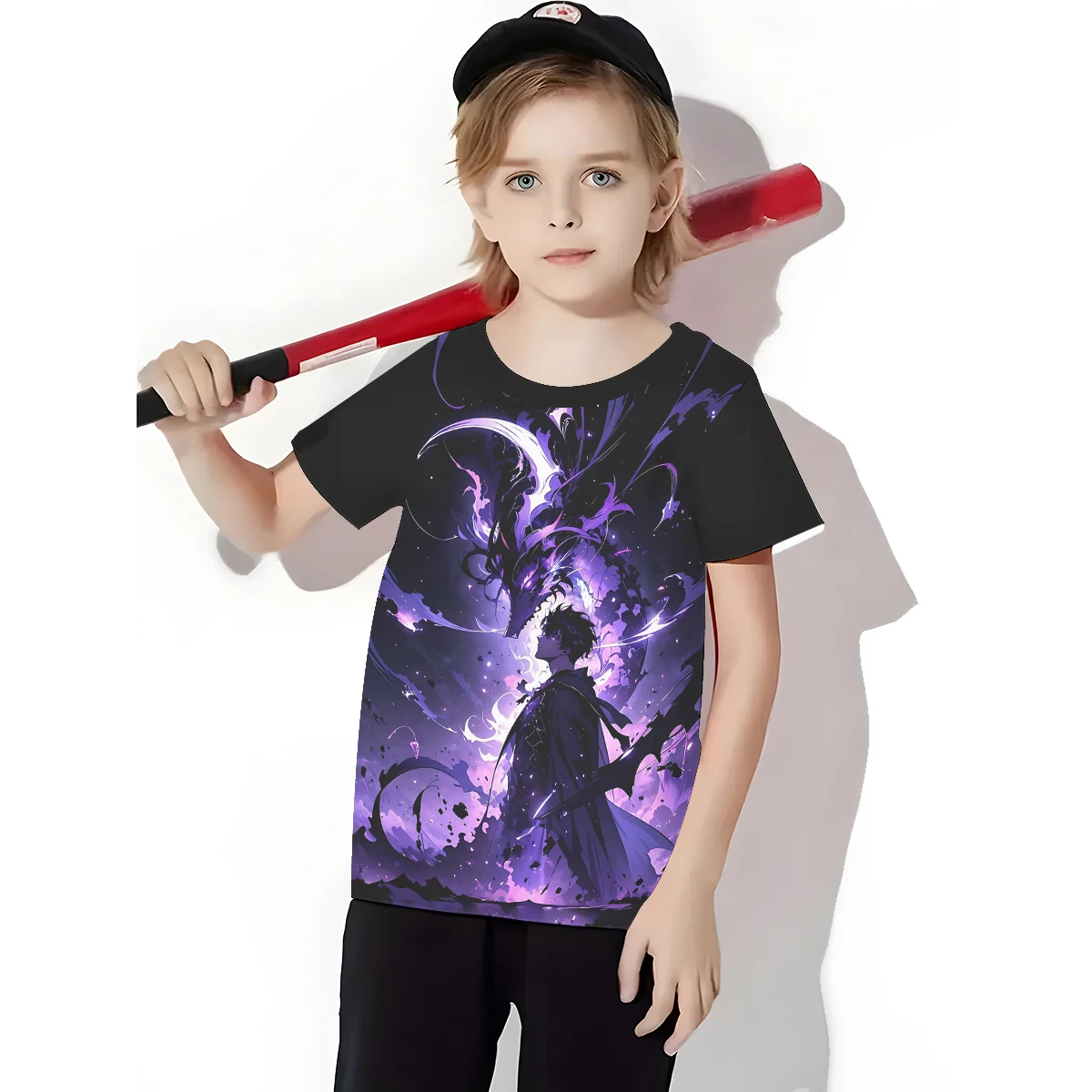 Anime Solo L-levelings 3D Print Baby Clothing 5 to 14 Years Male Outdoor Clothes for Children Boy Girl Child T-Shirt Top Shirts