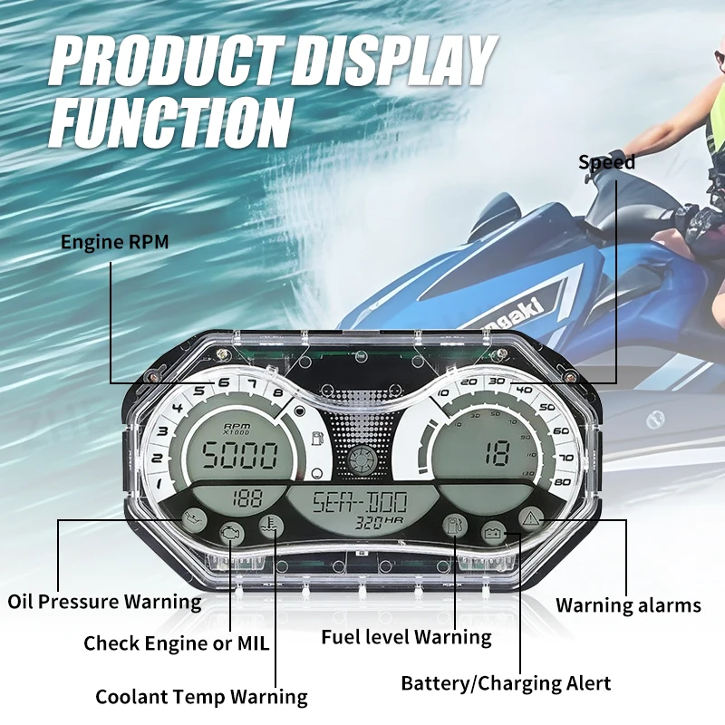 オリジナルの車のダッシュボード,液晶速度,seadoo rxp x 255 rxt 215