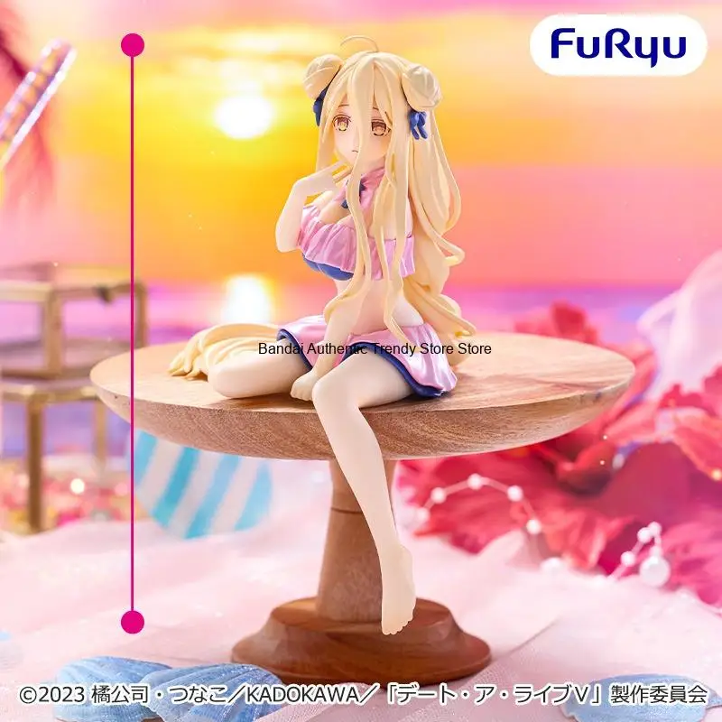 FuRyu Date A Live V Mukuro Hoshimiya Pastel Pink Swimsuit Noodle Stopper Figure 13cm Anime Action Figure Collectible Model Gifts