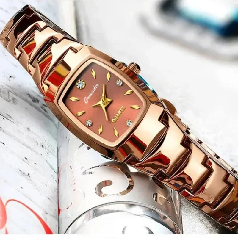 

Новые трендовые брендовые оригинальные роскошные водонепроницаемые часы для женщин, модные классические минималистичные повседневные кварцевые часы, женские Montre Femm