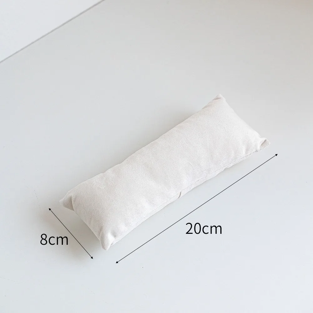 

Velvet/leather Jewelry Pillow Stand Small Pillow Prop Watch Bracelet Bangle Cushion Holder Gifts Display Organizer Pillow
