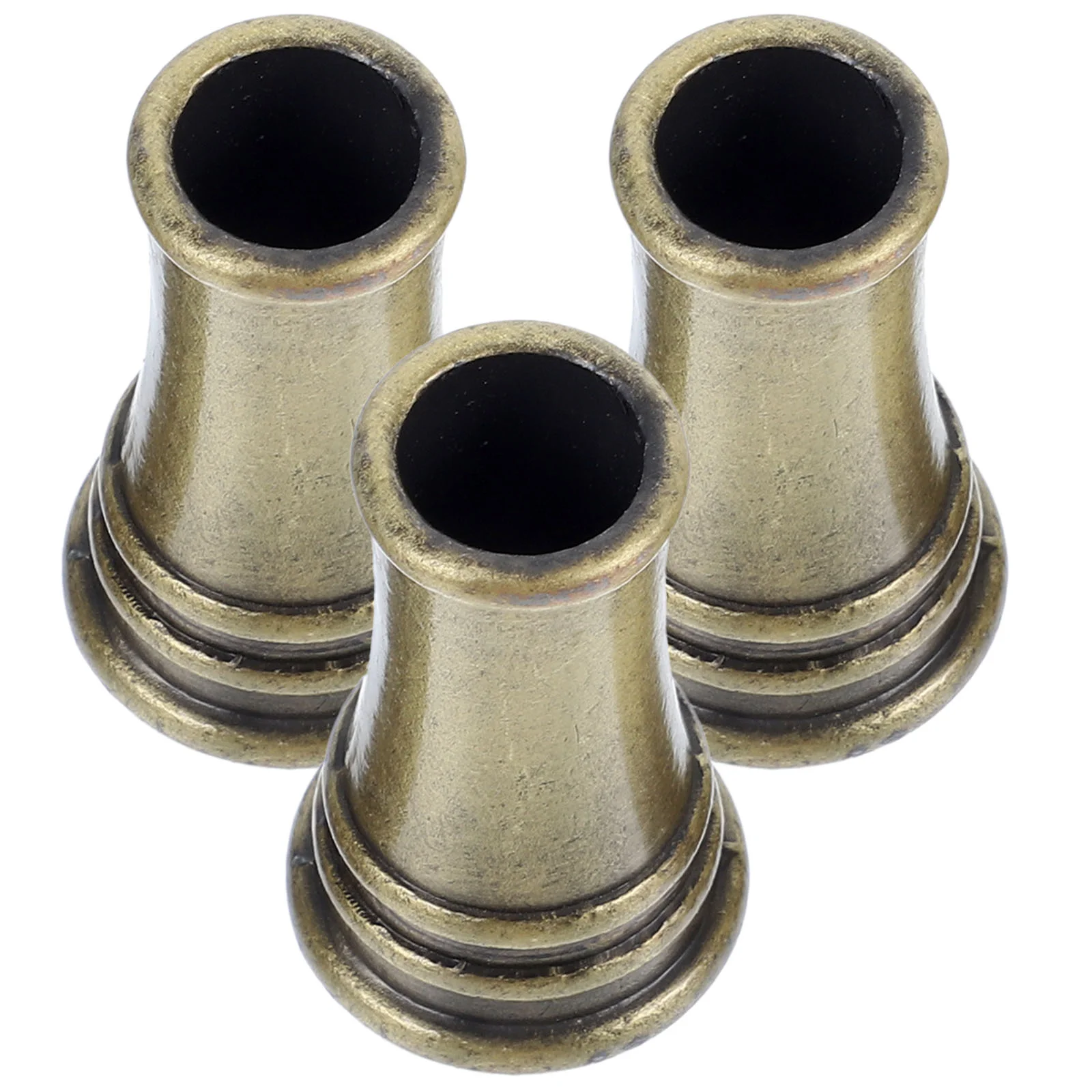 

3 Pcs Magnetic Pen Holder Round Metal for Desk Stand Organizer Single Golden Home Desktop Office