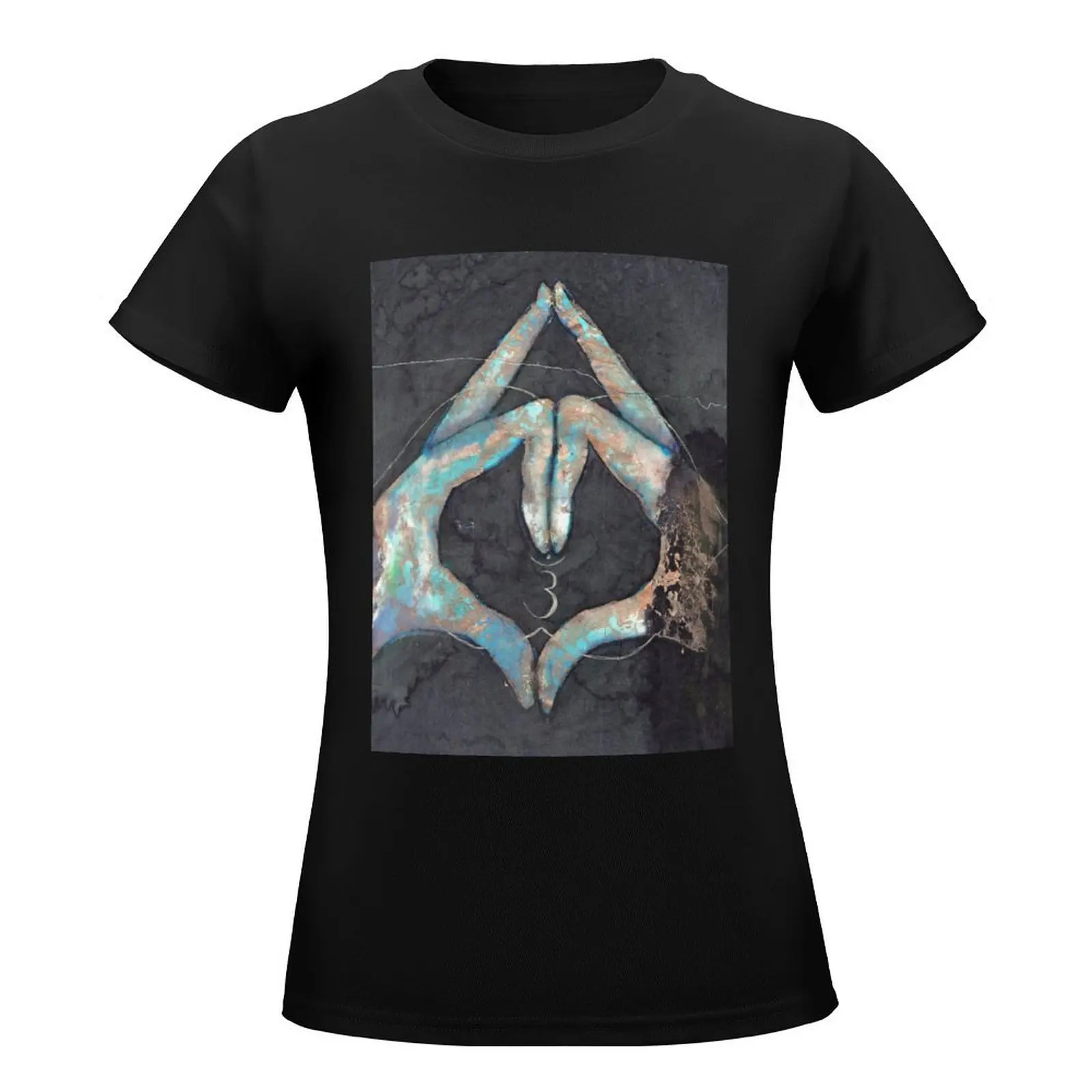 Ajna - third eye chakra mudra T-Shirt summer clothes Short sleeve tee tees vintage clothes Womens graphic t shirts