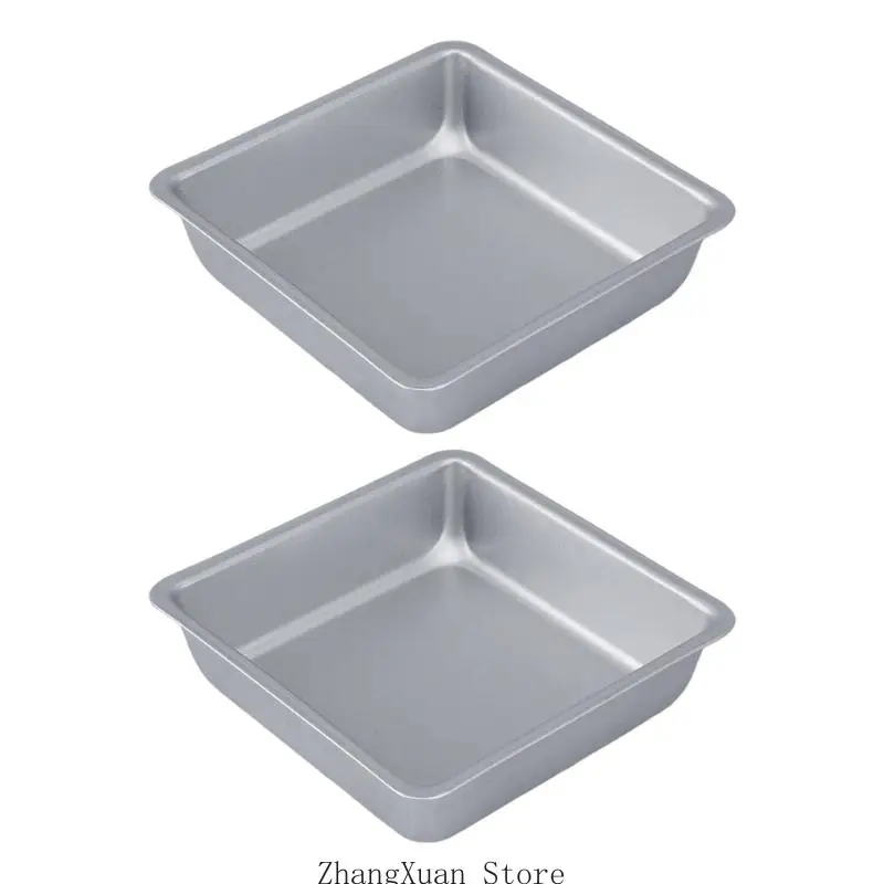 Professional Grades Square Nonstick Carbon Steel Baking Tray Baking Equipment 3XUF